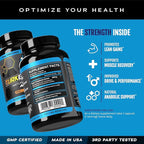 eFlow Nutrition Turkesterone Supplement for Men [Highest Purity] + Cyclodextrin for High Absorption - Increase Stamina, Lean Muscle Growth & Recovery, Boosts Drive - 3rd Party Tested (60 Capsules)