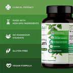 Emerald Labs Magnesium 400mg - Bone & Sleep Support with Albion Magnesium* - Vegan Friendly - 120 Vegetable Capsules (30-Day Supply)
