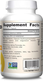 Jarrow Formulas MSM 1000 mg - 200 Veggie Capsules - Methylsulfonylmethane - Source of Sulfur - Dietary Supplement Supports & Strengthens Joints - Up to 200 Servings