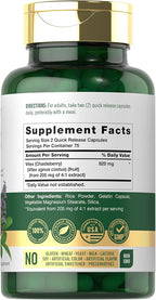Carlyle Vitex Chasteberry Supplement | 150 Capsules | Vitex Agnus-Castus Fruit for Women | Non-GMO, Gluten Free