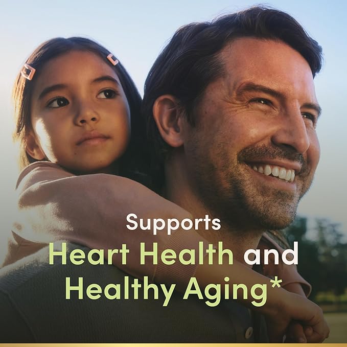 Nature’s Bounty CoQ10 Gummies, Supports Heart Health, CoQ10 200mg, Peach Mango Flavor, 100 Coun