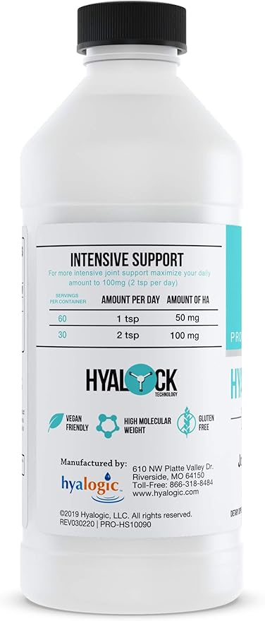 Professionals Series - Hyaluronic Acid Dietary Supplement, Whole Body Hydration - 100 mg Ingestible HA Liquid Supplement; Odorless, Tasteless & Preservative Free/Skin & Eyes - 10 oz