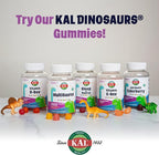 KAL DinoDophilus Probiotics for Kids - Chewable Kids Probiotic with 2 Billion CFU for Children's Gut Health and Digestion Support - Natural Black Cherry Flavor, 60 Chews