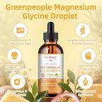 GREENPEOPLE 17-in-1 Triple Magnesium Complex Supplement,Magnesio Liquid Drops with Magnesium Glycinate & Citrate,Pineapple Flavor,Calm Mood,Muscle & Sleep for Adults,4 fl. oz 2Pack