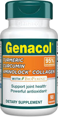 Genacol Turmeric Curcumin, Ultra-Hydrolyzed Collagen Peptides Supplement with Black Pepper Extract (BioPerine), Soothe Your Joints, Enhanced Absorption, 90 Capsules (30-Day Supply)