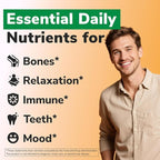 Vitalibre Vitamin D3 K2 + Magnesium Supplement, 10000 IU Vitamin D3 & 100 mcg K2, with Magnesium Glycinate, Bone, Teeth, Immune & Energy Support, High Absorption, Non-GMO, Easy to Swallow, 60 Softgels