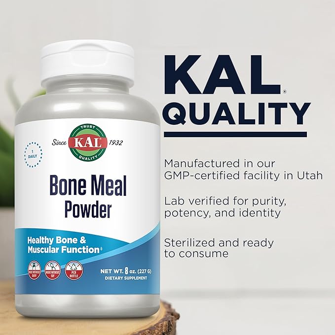 KAL Bone Meal Powder, 8 Ounce