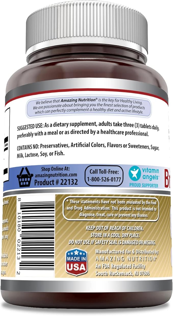 Amazing Formulas Brewer's Yeast 1500 Mg | Tablets Supplement | Non-GMO | Gluten-Free | Made in USA (1 Pack | 240 Count)