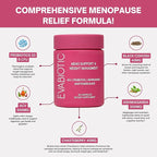 Complete Menopause Vitamins - Ashwaghanda, Probiotics, ACV for Weight Management, Hot Flashes, Night Sweats, Bloat, Hormone Balance - Vegan 60 Caps Menopause Supplements for Women Non-GMO
