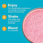 GNC Total Lean | Lean Shake Burn, Protein Powder | Hunger Satisfying, High Protein Blend, Proven to Burn 3X More Calories | Strawberry | 16 Servings