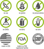 NATURELO Plant Protein Powder, Chocolate, 22g Protein - Non-GMO, Vegan, No Gluten, Dairy, or Soy - No Artificial Flavors, Synthetic Coloring, Preservatives, or Additives - 20 Servings
