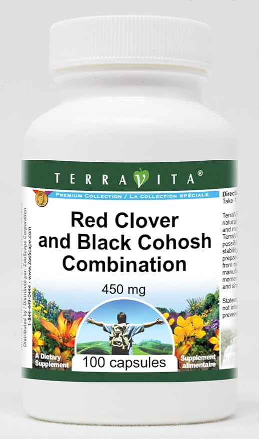 Red Clover and Black Cohosh Combination - 450 mg (100 Capsules, ZIN: 512979)