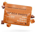 SGC Highest Concentration 100 mg Caffeine per Gummy, 2 Gummies per Pack, 6-Pack Mocca Shots Salted Caramel Plant-Based Instant Energy with Herbal nootropics