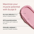 PVOLVE Sculpt 9 EAA & BCAA Powder for Women | Very Berry Flavor | Essential Amino Acids Supplement for Lean Muscle, Recovery & Strength | Non-GMO