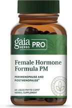 Gaia Herbs Pro Female Hormone Formula PM - Women's Health Supplement for Menopause & Sleep Support - Black Cohosh & St. John's Wort - Vegan, Soy-Free & Gluten-Free - 60 Liquid Phyto-Caps (30 Servings)