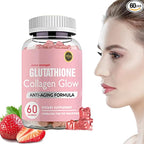 Glutathione Collagen Glow, Glutathione Collagen Glow Gummies, Korean Collagen Gummies to Rejuvenate Your Skin (1PC)