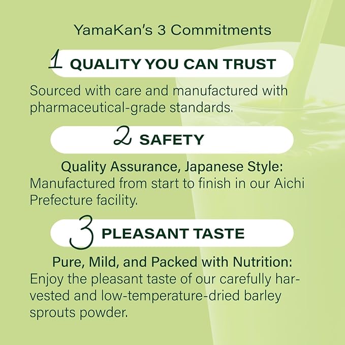 山本漢方製薬株式会社 YAMAKAN Natural Kale Powder for Smoothies& Drinks, Kale Green Juice, Powder Kale Drink with Fiber for Daily Energy, Digestive Gut Health& Immune System, Vegan from Japan, 44 Count