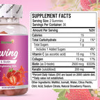 Skin Glowing Gummies, Contains Keratin & Bioth, Lightening Skin, Dark Spots, Pigmentation Care, Antioxidant, 60 Count