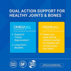 OmegaXL Joint Support Supplement - Natural Muscle/Immune Support, 60 Softgels (2 Pack) & VitaminXL D3 High Potency Daily Vitamin D 5000 IU 125mcg Supplement (30 Softgels)