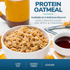 WonderSlim Instant Protein Oatmeal, Maple Brown Sugar, Gluten Free, Low Carb, Low Sugar (7ct)