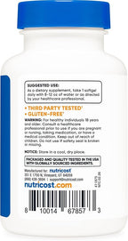 Nutricost CoQ10 Softgels (120 Servings, 100 mg Per Serving) - Better Absorption, Ultra Pure CoQ10 Supplement, Gluten Free and Non-GMO