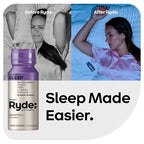 Ryde: SLEEP | 2oz Sleep Shot for Occasional Use | Melatonin, GABA, L-Theanine & Chamomile | Blackberry Natural Flavor | Sugar-Free, Zero Calories, Vegan | Manufactured in USA (24 Pack)