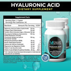 Hyaluronic Acid Supplement, Natural Skin Hydration, Advanced Joint Support and Mobility Booster, Type II Hydrolyzed Collagen, Turmeric, Glucosamine, Chondroitin, 30Caplets