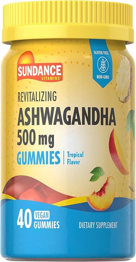 Sundance Ashwagandha Gummies | 40 Vegan Gummies | Vegan, Non-GMO, and Gluten Free Supplement