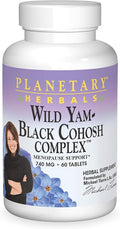 Planetary Herbals Wild Yam-Black Cohosh Complex Tablets, 60 Count