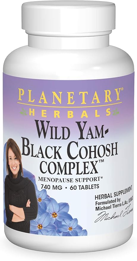 Planetary Herbals Wild Yam-Black Cohosh Complex Tablets, 60 Count