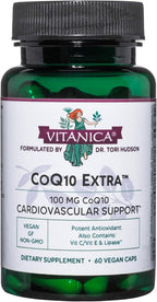 Vitanica, Coq10 Extra, Natural CoQ10, 100mg, Non-GMO, Vegan, 60 Capsules