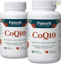 Pattern Wellness CoQ10 – 200mg Ubiquinone with BioPerine® Black Pepper Extract – Cellular Energy & Vitality Support – Non-GMO – 60 Vegan Capsules*