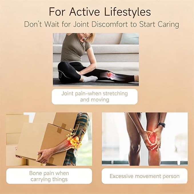 Glucosamine Chondroitin with Calcium + Vitamin D3, 4 in 1 Health Supplement for Joint Repair, Nourishment, strengthening and Reinforcement, Sugar Free Vegan, 90 Tablets Orally