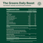 Proper, The Greens Daily Boost Organic Greens Powder. Whole Food, Apple Flavor Veggie Powder Superfood with Wheatgrass, Spirulina, Chlorella, Probiotics. Daily Drink Mix for Wellness and Digestion