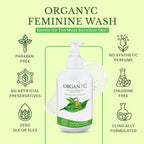 Organic Intimate Wash with Tea Tree Oils & Leaf Extracts, Gentle Cleansing Feminine Wash for Women with Sensitive Skin, Soothing pH Balance Feminine Wash, 8.5 fl oz, Pack of 2