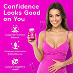 BEARVANA Vaginal pH Support & Probiotic Gummies for Women | Feminine Wellness & Intimate Care Supplement with Vitamin C | Pineapple Flavor | 60 Gummies