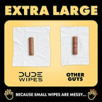 DUDE Wipes Shea BUTTer Flushable Wipes - Extra-Large Adult Wet Wipes - 6 Pack (288 Count) - Infused with Coconut Oil, Vitamin E, and Aloe - Septic and Sewer Safe