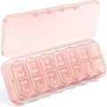 Weekly Pill Organizer 7 Day AM PM - Travel Pill Box 2 Times a Day with One-Hand Easy-Open Lid, 14 Compartments Portable Medicine Case for Daily Vitamins, Fish Oil, Pills and Supplements