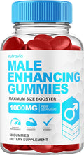 Male Enhancing Supplement Gummies - 6 in 1 Testosterone Booster Gummies for Men, Stamina Test Boost Gummy for Men with Horny Goat Weed, Tribulus, Maca Root Boost Energy, Performance (60 Gummies)
