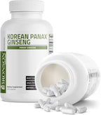 Bronson Korean Panax Ginseng Supports Energy, Endurance & Vitality + Memory and Mental Performance, 250 Capsules