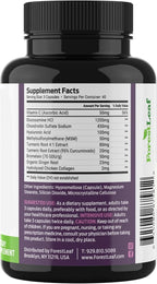 ForestLeaf Glucosamine Chondroitin MSM Joint Supplement Complex - 1200mg - 120 Caps