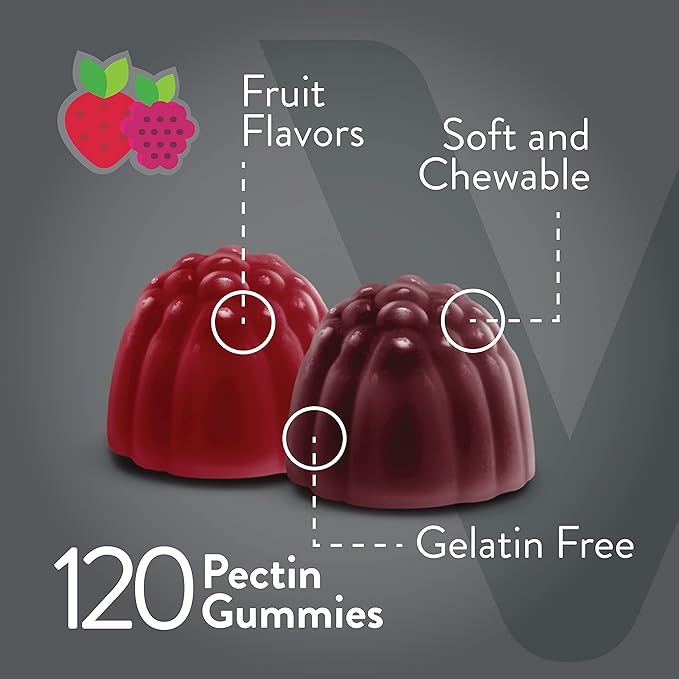 VITEEY Prebiotic Fiber Gummies for Adults, 4g - Gut Health & Digestive Soluble Fiber Supplement Gummies - Zero Sugar Added, Vegan, Gluten-Free - 120 Count