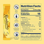 TEAZEN Lemon Ginger Hot Kombucha Tea, Live Probiotics & Postbiotics, Relaxation and Warmth for Colds and Sore Throat, Hydration Drink Mix, Sugar Free, 30 Sticks, 5.29oz
