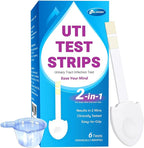 6 Pack UTI Test Strips, Urinary Tract Infection Test Kit for Women Men, Accurate Result in 2 Minutes, Monitor Bladder Health at Home, Clinically Tested, Easy to Grip, Individually Wrapped