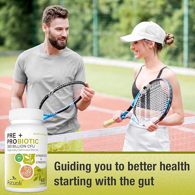 Probiotics for Women & Men - 300 Billion CFU, 24 Strains + 15 Organic Herbs Prebiotics Blend, Daily Probiotic for Digestive Health, Immune, Gut, Bloating - 120 Vegetarian Capsule (120-Days Supply)
