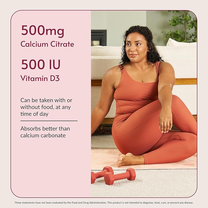 Bariatric Advantage Calcium Citrate Chewy Bites 500 mg - Highly Absorbable & Digestible - Vitamin D3 - Easily Chewable Calcium Supplement - Raspberry Flavor - 90 Count