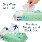 Extra Large Body Wipes No-Rinse Bathing, 9"x12" Shower Wipes, Moisture and Hypoallergenic, Home Essentials for Adults and Elderly Care, 50 Count