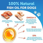 Omega 3 Fish Oil for Dogs - Better Than Salmon Oil - Skin and Coat Defense Liquid Supplement for Allergy Relief - High EPA & DHA for Shedding, Mobility, Itching, Joint & Bone Health Support - 16 FL OZ
