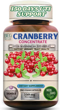 Cranberry Supplement for Women with D-Mannose & Vitamin C – Urinary Tract & Bladder Support – 150 Capsules in Premium Amber Glass Bottle, Vegan, Non-GMO