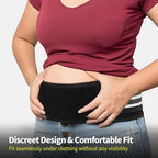 Sacroiliac SI Joint Hip Belt for Women Men-Alleviate Sciatica|Pelvic|Back|Lower Back Support, Pelvic Support Belt, Adjustable Lumbar Pain Relief,Black, L(Hip Size 44"- 56")